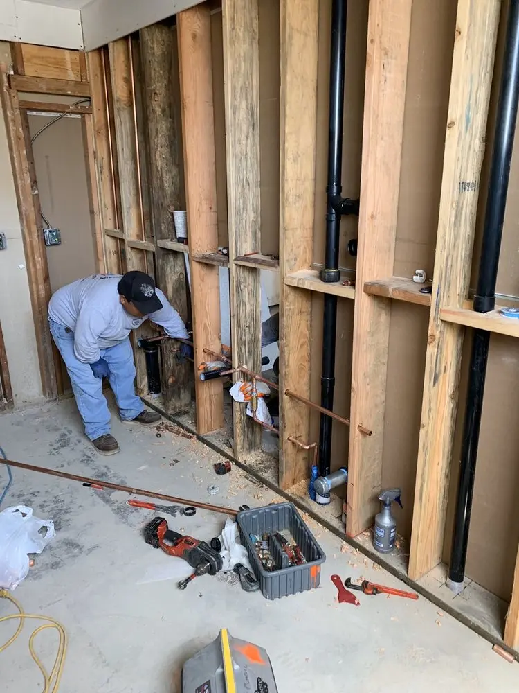 Commercial rough-in plumbing for Trenchless Sewer Repair in Bryn Mawr